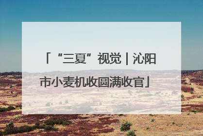 “三夏”视觉|沁阳市小麦机收圆满收官