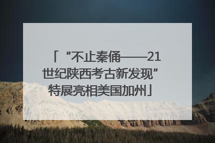 “不止秦俑——21世纪陕西考古新发现”特展亮相美国加州