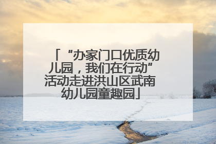 “办家门口优质幼儿园，我们在行动”活动走进洪山区武南幼儿园童趣园