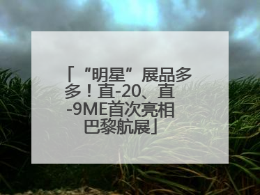 “明星”展品多多！直-20、直-9ME首次亮相巴黎航展