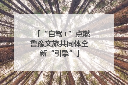 “自驾+”点燃鲁豫文旅共同体全新“引擎”