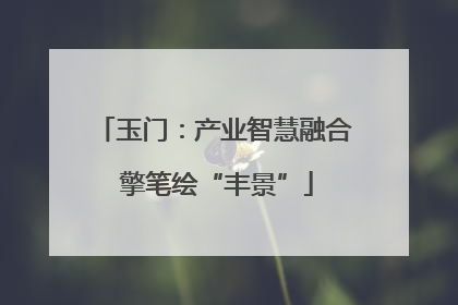 玉门：产业智慧融合 擎笔绘“丰景”