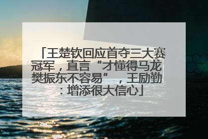 王楚钦回应首夺三大赛冠军，直言“才懂得马龙樊振东不容易”，王励勤：增添很大信心