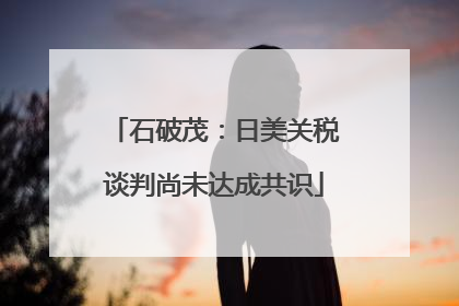 石破茂：日美关税谈判尚未达成共识