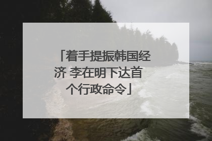 着手提振韩国经济 李在明下达首个行政命令