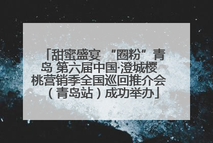 甜蜜盛宴 “圈粉”青岛 第六届中国·澄城樱桃营销季全国巡回推介会（青岛站）成功举办