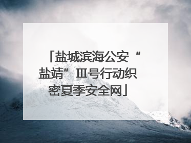 盐城滨海公安“盐靖”Ⅲ号行动织密夏季安全网