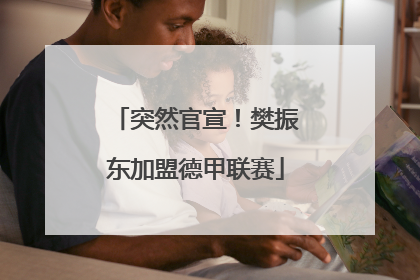突然官宣！樊振东加盟德甲联赛