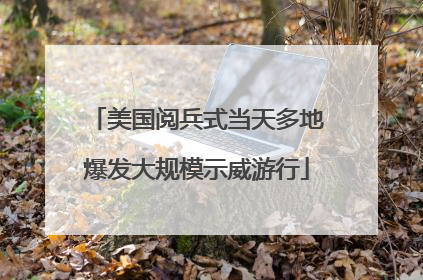 美国阅兵式当天多地爆发大规模示威游行