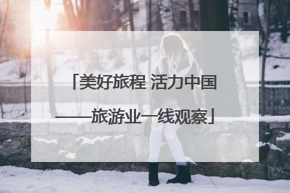 美好旅程 活力中国——旅游业一线观察