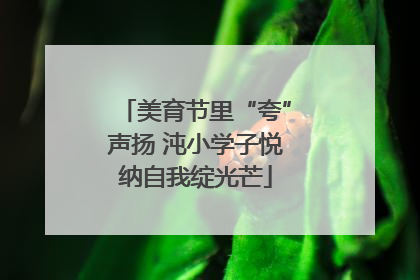 美育节里“夸”声扬 沌小学子悦纳自我绽光芒