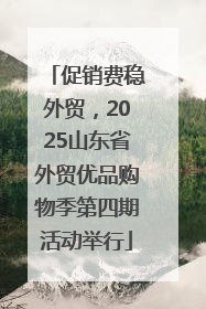 促销费稳外贸，2025山东省外贸优品购物季第四期活动举行