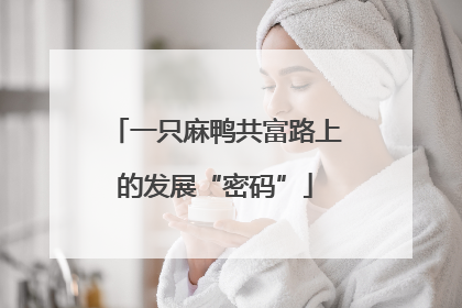 一只麻鸭共富路上的发展“密码”