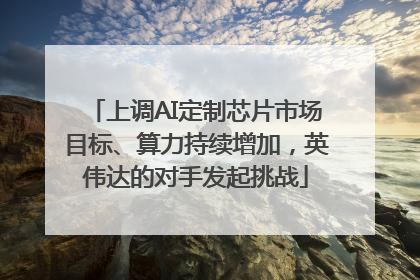 上调AI定制芯片市场目标、算力持续增加，英伟达的对手发起挑战