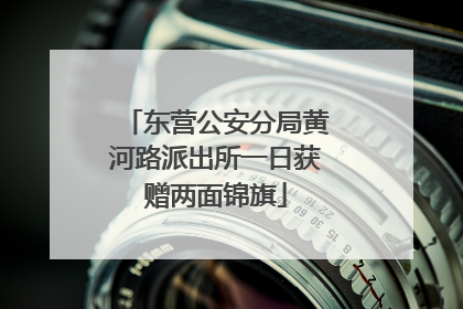 东营公安分局黄河路派出所一日获赠两面锦旗
