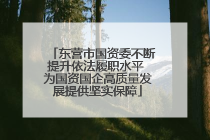 东营市国资委不断提升依法履职水平 为国资国企高质量发展提供坚实保障