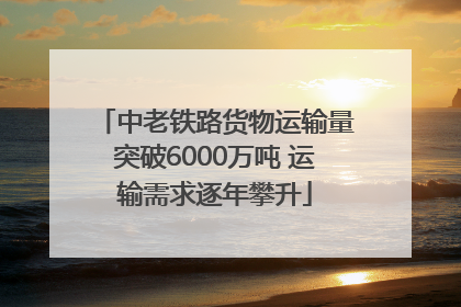 中老铁路货物运输量突破6000万吨 运输需求逐年攀升
