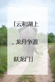 云和湖上，龙舟争渡跃龙门