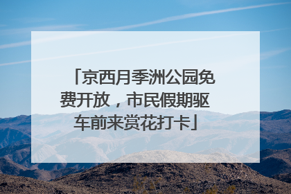 京西月季洲公园免费开放，市民假期驱车前来赏花打卡