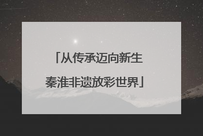 从传承迈向新生 秦淮非遗放彩世界