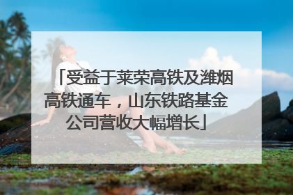 受益于莱荣高铁及潍烟高铁通车，山东铁路基金公司营收大幅增长