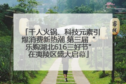 千人火锅、科技元素引爆消费新热潮 第三届“乐购湖北616三好节”在夷陵区盛大启幕