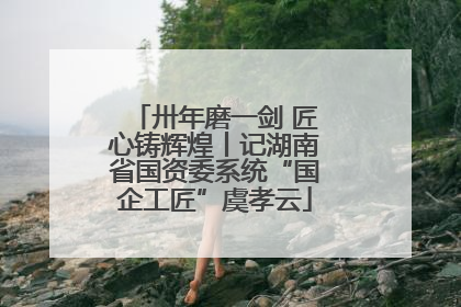 卅年磨一剑 匠心铸辉煌丨记湖南省国资委系统“国企工匠”虞孝云