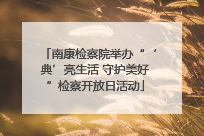 南康检察院举办“‘典’亮生活 守护美好”检察开放日活动