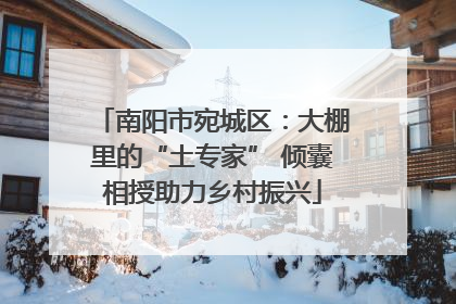 南阳市宛城区：大棚里的“土专家” 倾囊相授助力乡村振兴
