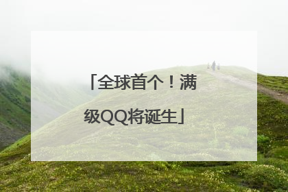 全球首个！满级QQ将诞生