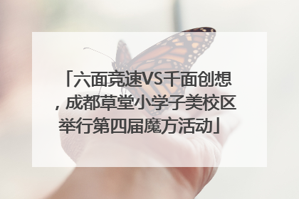 六面竞速VS千面创想，成都草堂小学子美校区举行第四届魔方活动