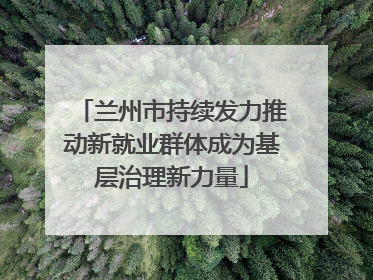 兰州市持续发力推动新就业群体成为基层治理新力量