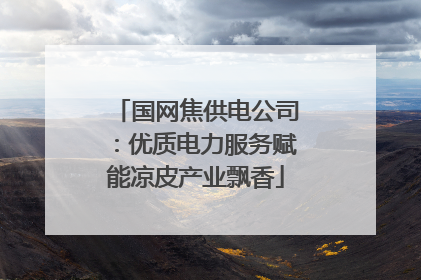 国网焦供电公司：优质电力服务赋能凉皮产业飘香