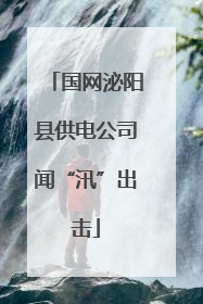 国网泌阳县供电公司闻“汛”出击