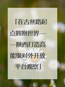 在古丝路起点拥抱世界——陕西打造高能级对外开放平台观察
