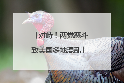 对峙！两党恶斗致美国多地混乱