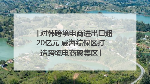 对韩跨境电商进出口超20亿元 威海综保区打造跨境电商聚集区