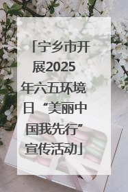 宁乡市开展2025年六五环境日“美丽中国我先行”宣传活动