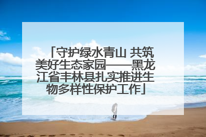 守护绿水青山 共筑美好生态家园——黑龙江省丰林县扎实推进生物多样性保护工作