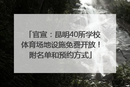 官宣：昆明40所学校体育场地设施免费开放！附名单和预约方式