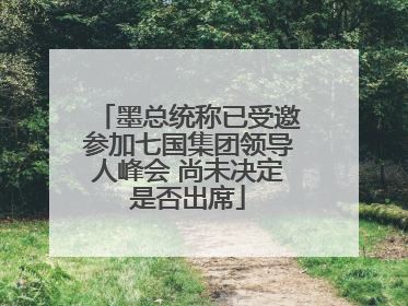 墨总统称已受邀参加七国集团领导人峰会 尚未决定是否出席