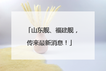 山东舰、福建舰，传来最新消息！