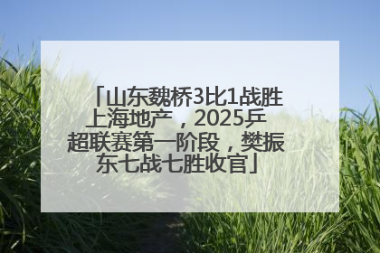 山东魏桥3比1战胜上海地产，2025乒超联赛第一阶段，樊振东七战七胜收官