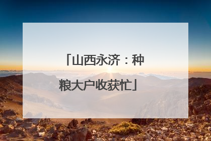 山西永济：种粮大户收获忙
