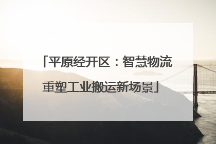 平原经开区：智慧物流重塑工业搬运新场景