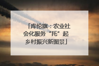 库伦旗：农业社会化服务“托”起乡村振兴新图景