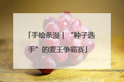 手绘条漫｜“种子选手”的麦王争霸赛