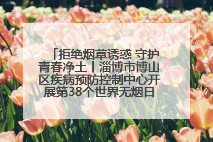 拒绝烟草诱惑 守护青春净土丨淄博市博山区疾病预防控制中心开展第38个世界无烟日系列控烟行动
