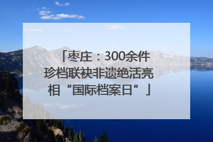 枣庄：300余件珍档联袂非遗绝活亮相“国际档案日”
