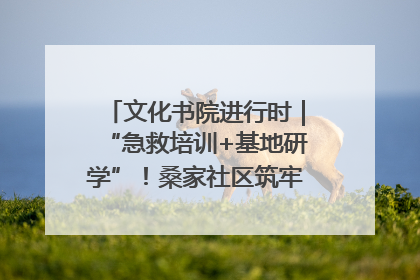文化书院进行时｜“急救培训+基地研学”！桑家社区筑牢居民健康防线